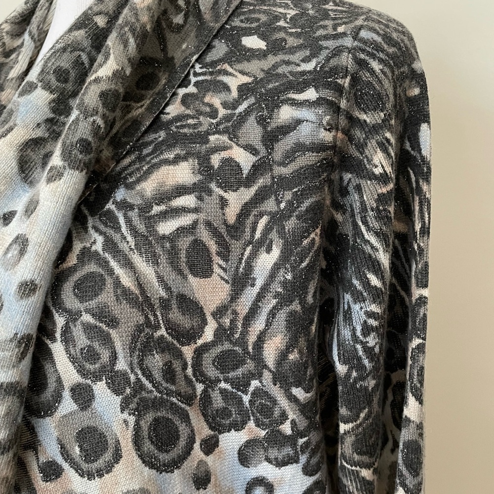 Alberto Makali Leopard Print Jacket - Black, Gray, Cream - Picture 5 of 7